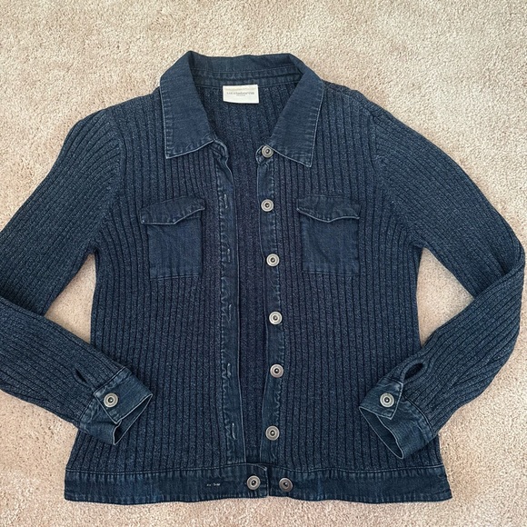Liz Claiborne Blue Knitted Jacket - Picture 2 of 6